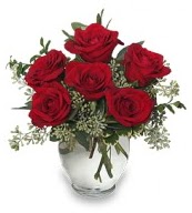 Vazo içerisinde 5 adet kırmızı gül  İzmit çiçek servisi , çiçekçi adresleri 